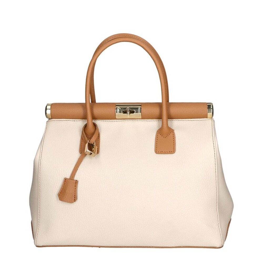 Chiara Ferretti Leather Shopper Tote, White